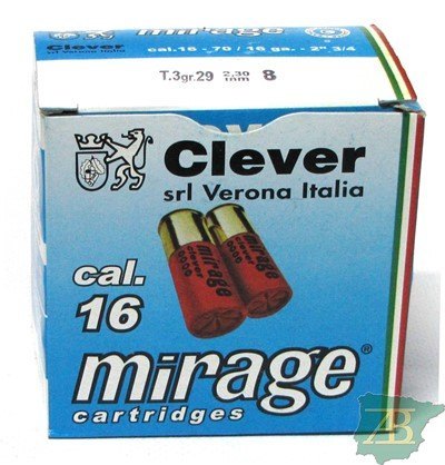 CAJON CARTUCHOS CLEVER MIRAGE CAL. 16 T3 HUNTING 29GR